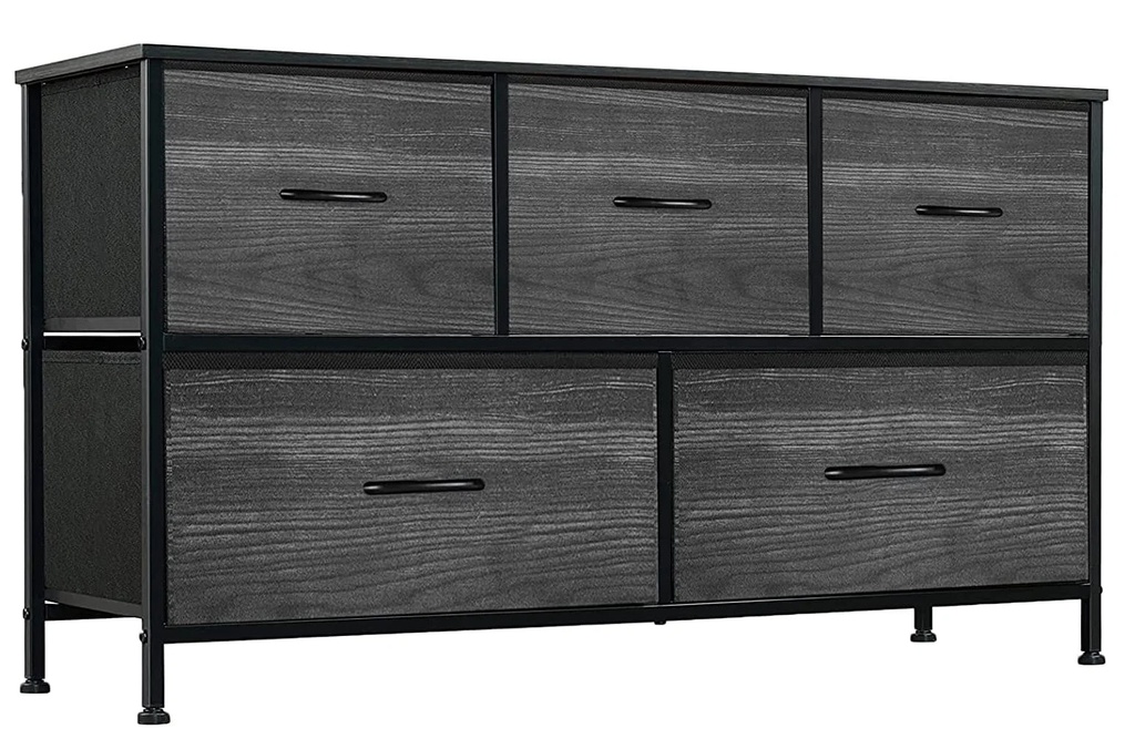 Dresser for Bedroom with 5 Drawers,Wide Chest of Drawes,Storage Drawer Organizer,Fabric Dresser for Living Room,Closet,Hallway,Nursery