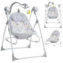 INFANS 2 in 1 Baby Swing and Bouncer for Infants (Grey)