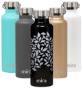 MIRA 25Oz Alpine Stainless Steel Vacuum Insulated Water Bottle with 2 Lids, Durable Thermos, Jasmine