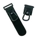 J.L. Childress Clip 'N Carry, Universal Fit Non-Slip Stroller Hooks, 2 Pack, Attach to Diaper Bag, Shopping Bag, Purse, Stroller, Non-Slip Adjustable Strap, Durable Clips, Black