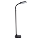 Lavish Home Natural Sunlight LED Floor Lamp with Bendable Neck 60 Inch (Black)