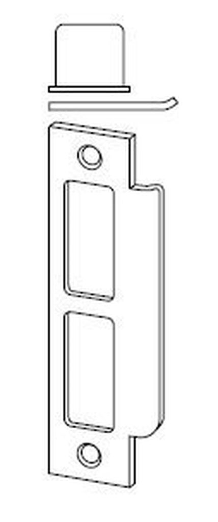 Schlage 10-072-630 L9000 Standard Strike with Square Corner, 630 - Satin Stainless Steel, Varies Metal