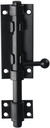 6 Inch Sliding Bolt Gate Latch Stainless Steel Barrel Bolt Latch Heavy Duty Black Door Lock for Outdoor Fence Wooden Gates Barn