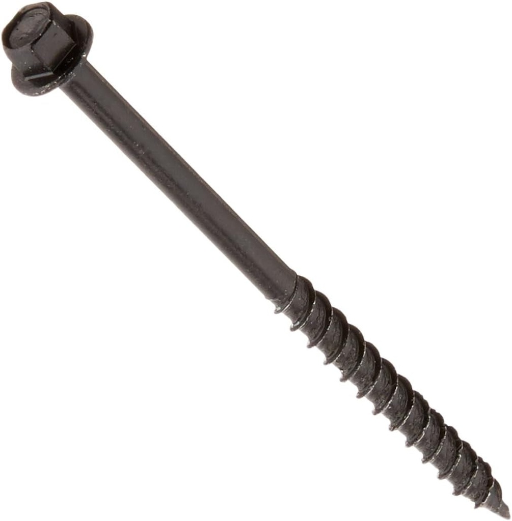 Hillman 47812 Timbertite Landscape Screw, 1/4" X 4", 50-Pack, 50 Count