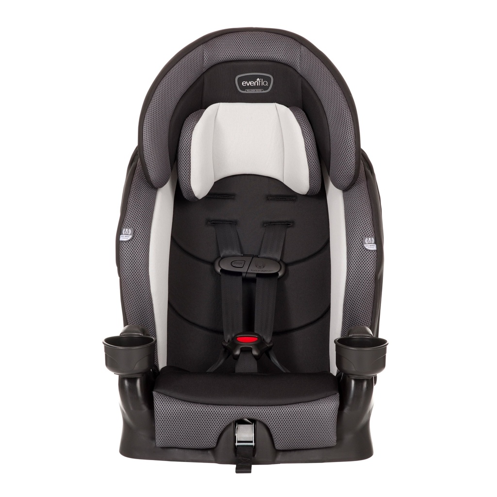 Evenflo Chase plus 2-In-1 Booster Toddler Car Seat (Huron Black)