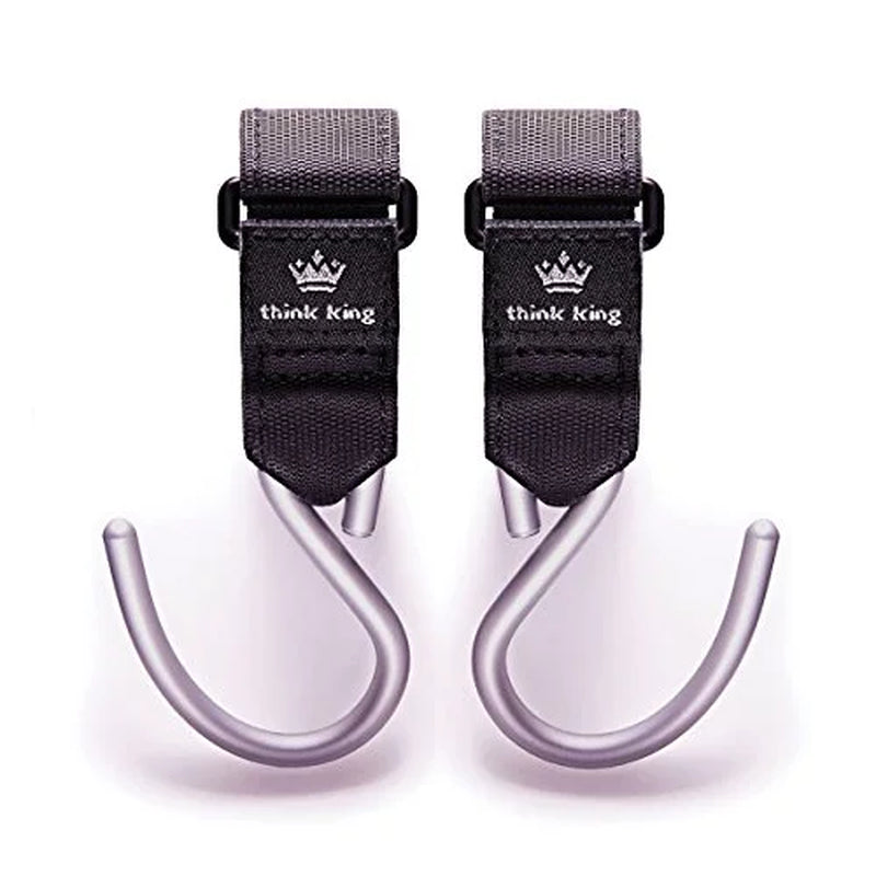 Think King Mighty Buggy Hook for Stroller, Wheelchair, Rollator, Walker, 2 Pack