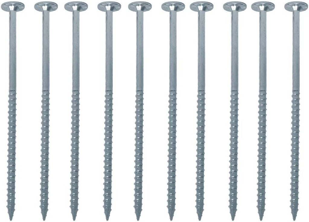 Fastcap Powerhead Wood Screws with Flat Head - Self-Tapping Point - 2.5", T20 Torx Drive, Zinc Finish, 150-Pack - 99946
