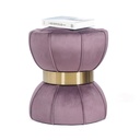 Joveco Vanity Stool Chair,Modern Foot Stool Ottoman,Home Multifunctional Luxury Ottoman for Living Room and Bedroom,Purple