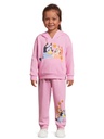 Bluey Toddler Girl Hooded Fleece Pullover and Joggers Set, 2-Piece, Sizes 2T-4T