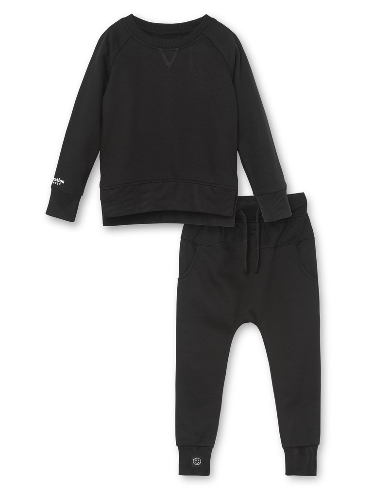 Little Star Organic Toddler 2Pc Sweatshirt & Harem Pants Set, Size 12M-5T