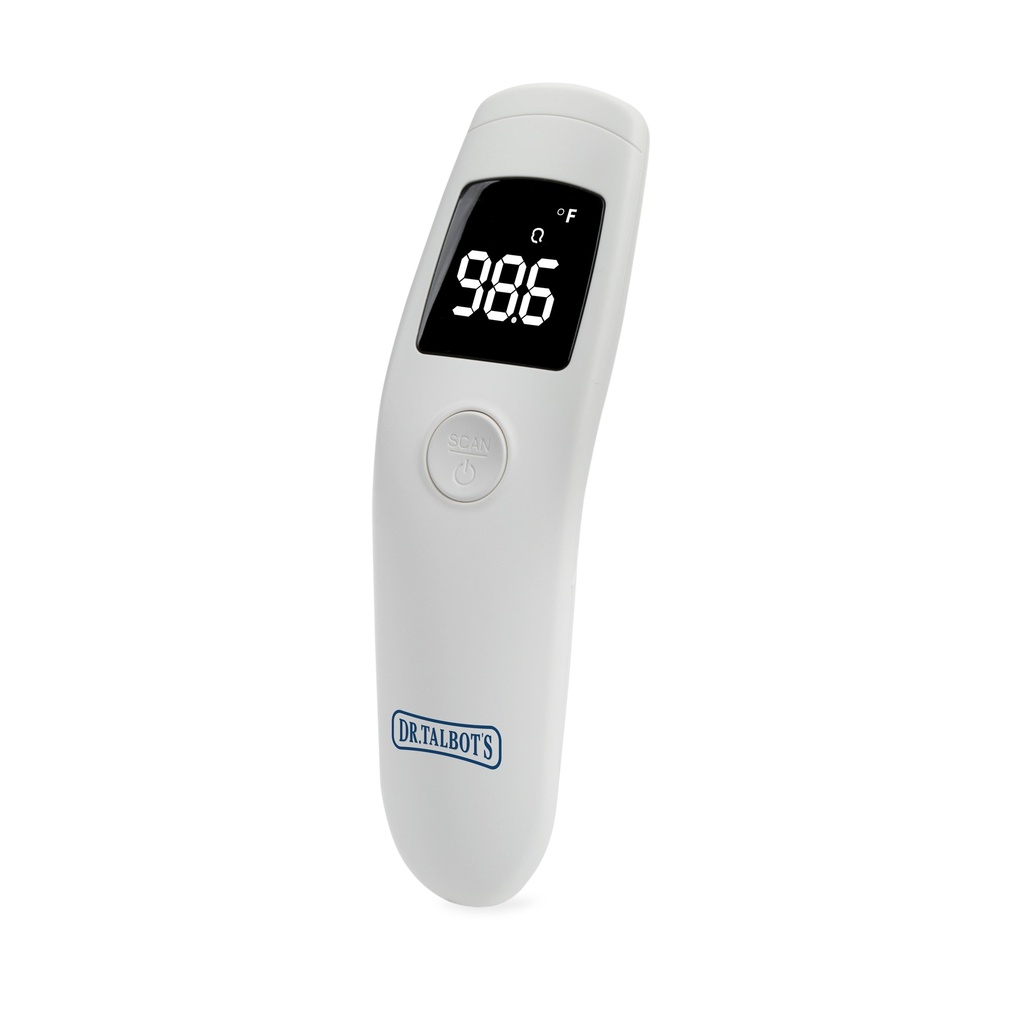 Dr. Talbot'S Non-Contact Infrared Thermometer for Babies, Children, & Adults, White
