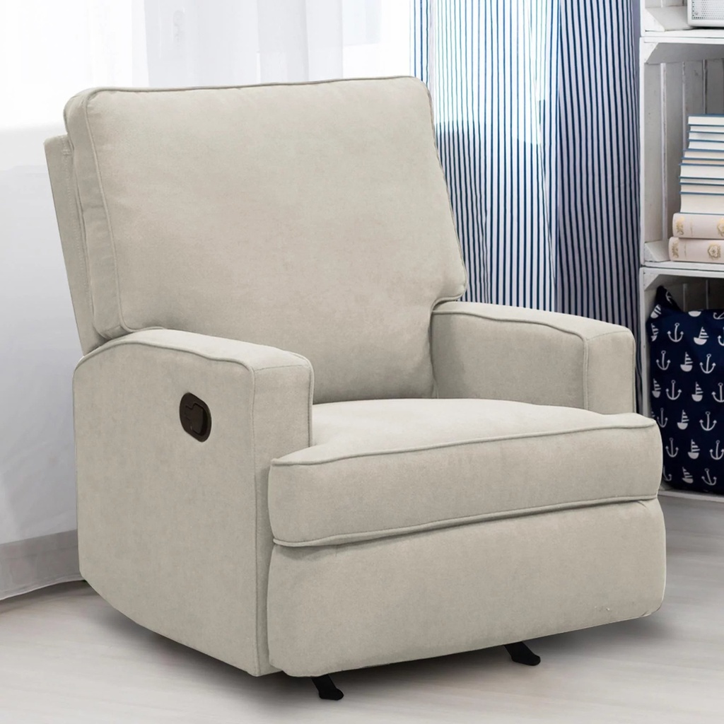 Baby Relax Salma Rocker Recliner Chair, Beige Chenille