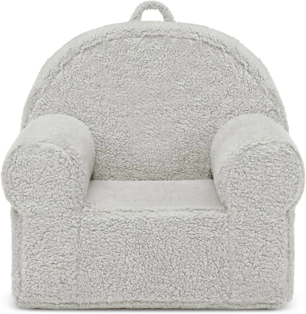 Kids Chairs for Toddler, Toddler Chair Sherpa Couch Kids Plush Chair Sherpa Kids Chairs, Grey