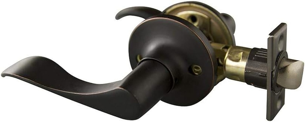 Design House 727990 Stratford 6-Way Universal Passage Hall and Closet Door Lever, Pack of 1, Oil Rubbed Bronze