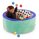 Battat Hop in Foam Ball Pit with 65+ Balls and Washable Indoor Multicolor Cover, Toddler and Preschool Toys