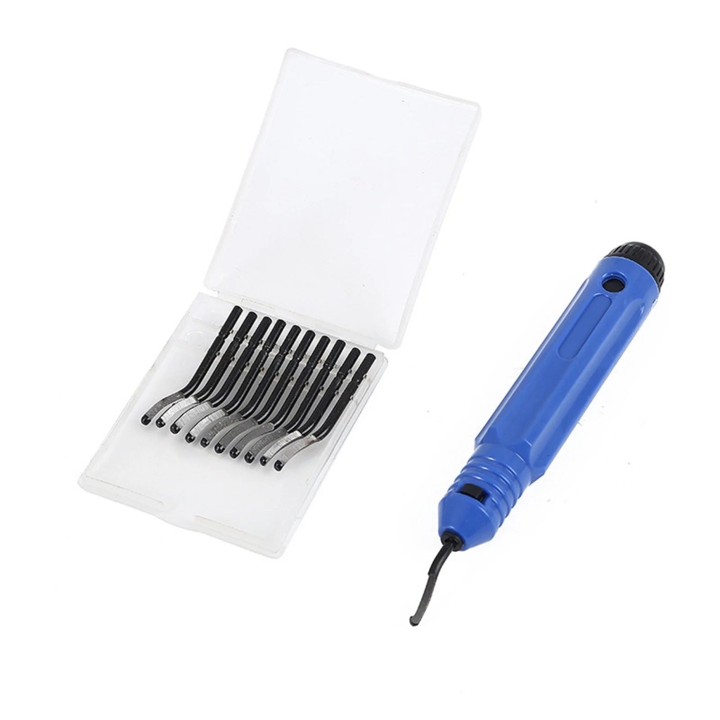 Voguev Tool Bag, Metal Deburring Tool Kit Deburring Cutters Set Burr Remover H and Tool for Wood Aluminum Copper and Steel
