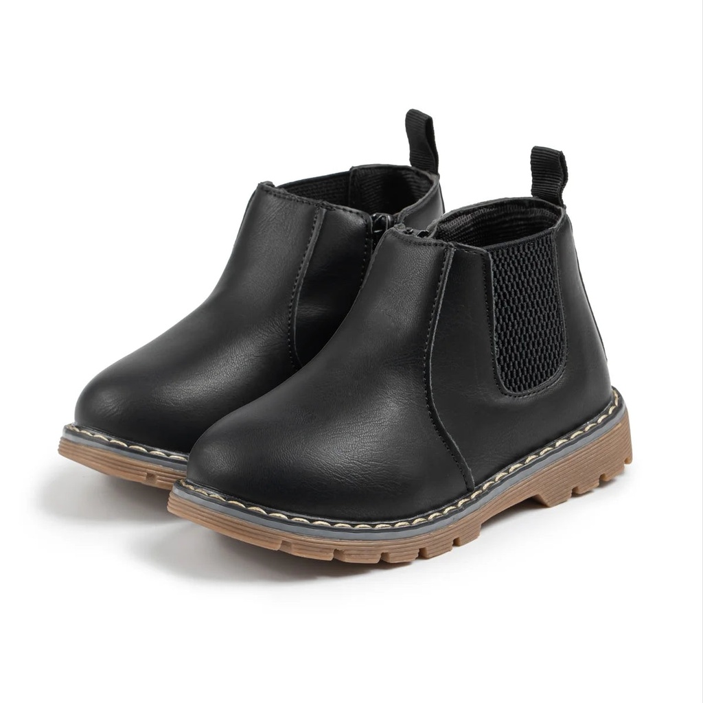 Hsdsbebe Toddler Boys Girls Boots Waterproof Winter Snow Chelsea Booties Short Ankle Shoes