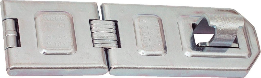 Abus 140/190 C Weather Stainless Steel Hasp, 7-1/2 Inch, Silver