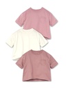 Little Star Organic Toddler Girl 3Pk Boxy Tees, 12M-5T
