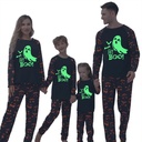 Springcmy Halloween Matching Family Pajamas Sets Dinosaur Glow in the Dark Long Sleeve Top Pants Pjs Sleepwear for Family Couples Kids Baby