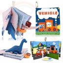 Adofi Soft Baby Books 0-3-6-12 Months, 2 Packs Interactive 3D Baby Cloth Books, Newborn Toys Gifts, Touch and Adofi Feel Crinkle Books for Toddlers, My First Fabric Quiet Book Fabric Quiet Book