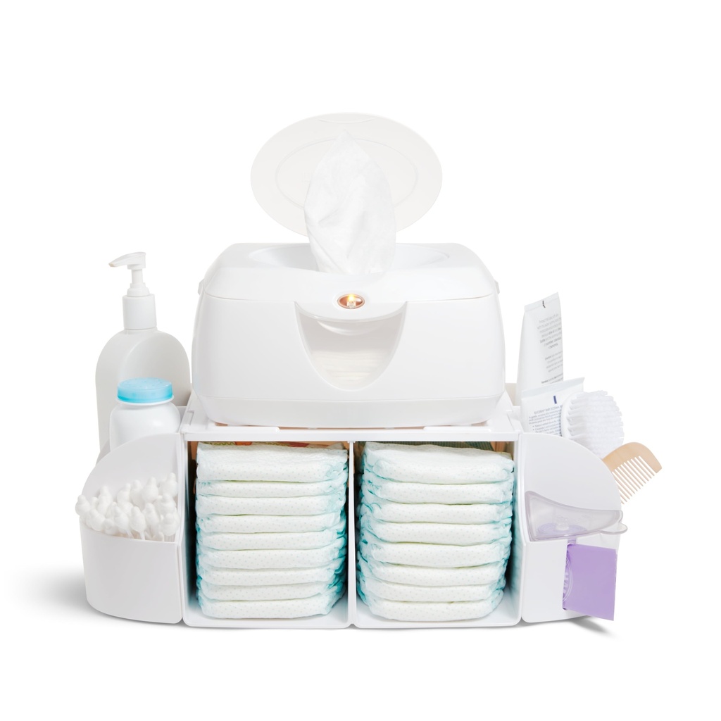 Munchkin® Baby Diaper Stacker Change Organizer, White, Unisex