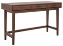 SAFAVIEH Hawthorn Solid Retro 3 Drawer Writing Desk, Brown
