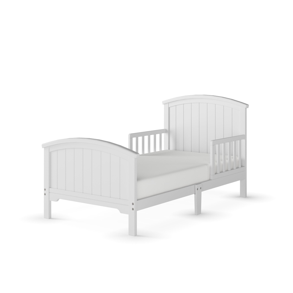 Child Craft Hampton Toddler Bed with Rails, Matte White