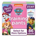 Parent'S Choice Paw Patrol Training Pants for Girls, 3T/4T, 86 Count (Select for More Options)