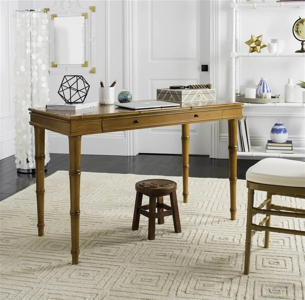 SAFAVIEH Noely Solid Modern Coastal Writing Desk, Brown