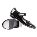 Dynadans Velcro Easy Strap Patent Tap Shoes (Toddler/Little Kid/Big Kid), Black