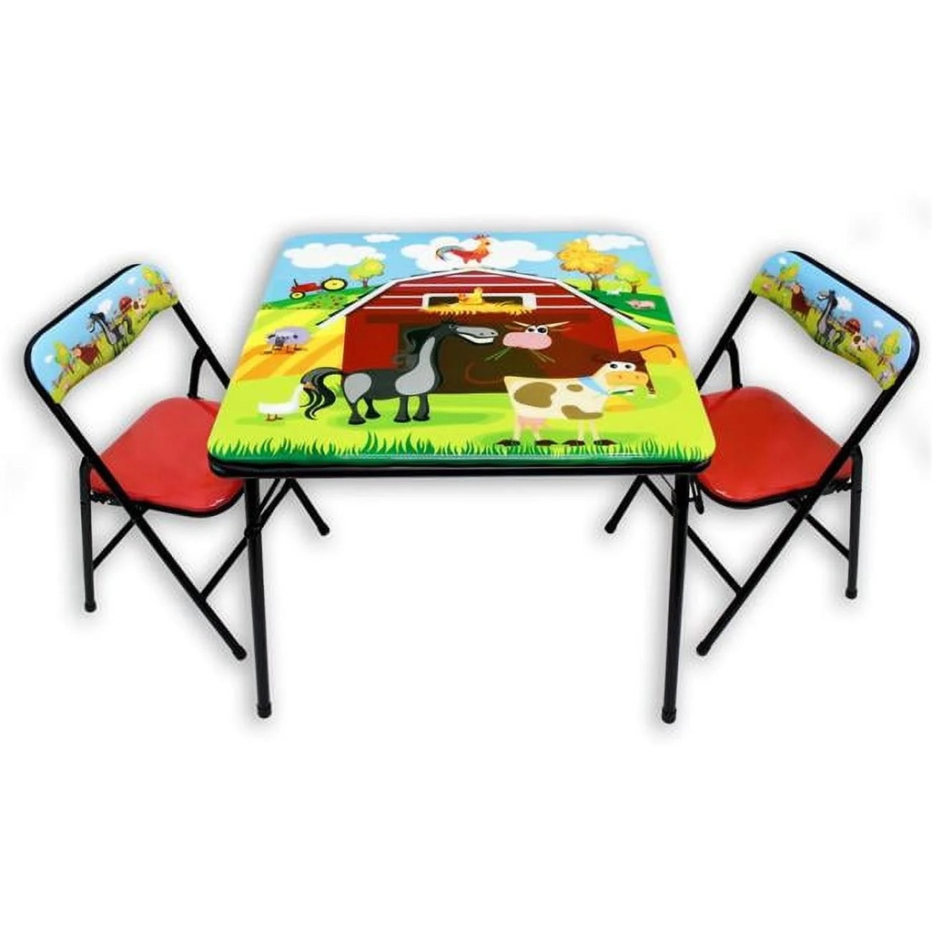 Gener8 GS75044 Barnyard Indoor Table & Chair, Multi Color -Ages 3 to 8 Years