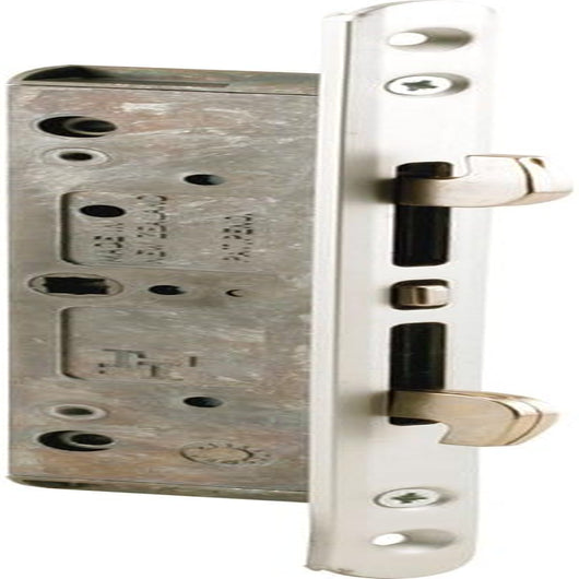 Prime-Line E 2192 7/32 In. Square Drive Mortise Latch Multi Point Sliding Door Lock, 7-13/16 In, White