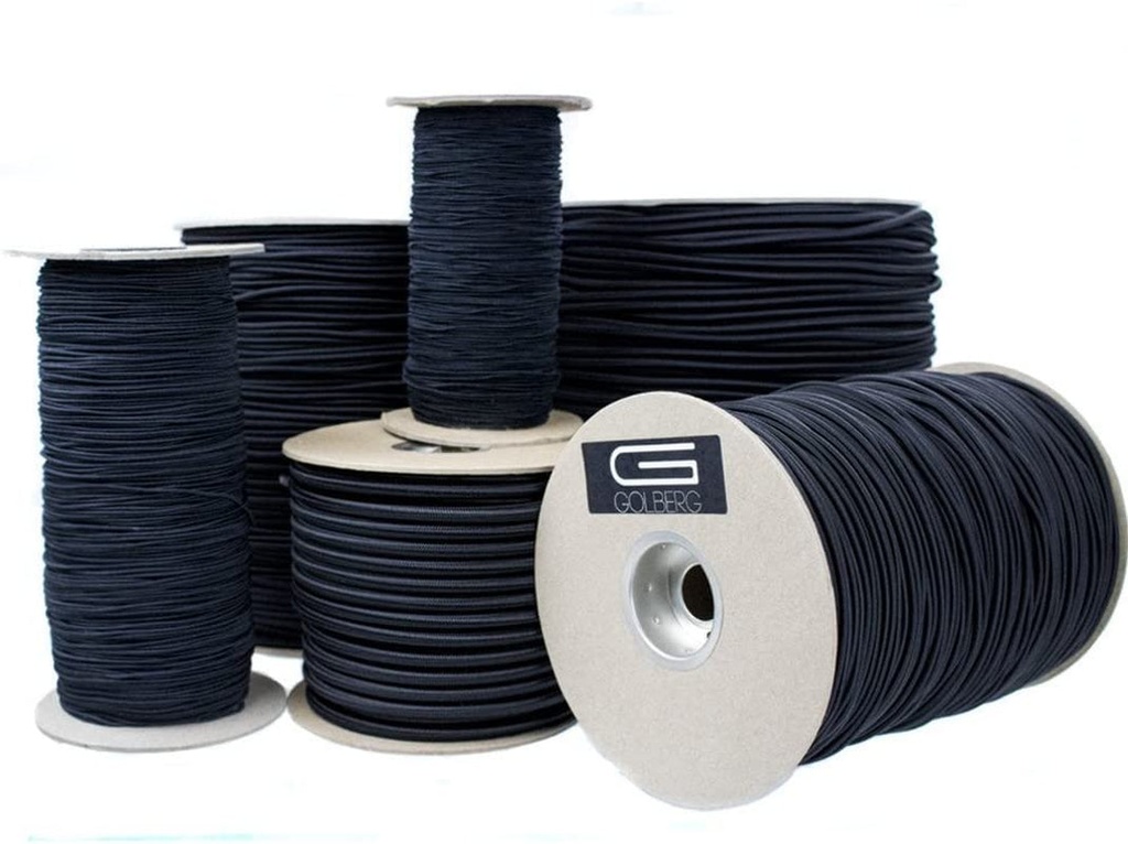 Golberg Black Shock Cord, Bungee Cord - (5/8 Inch X 100 Feet)