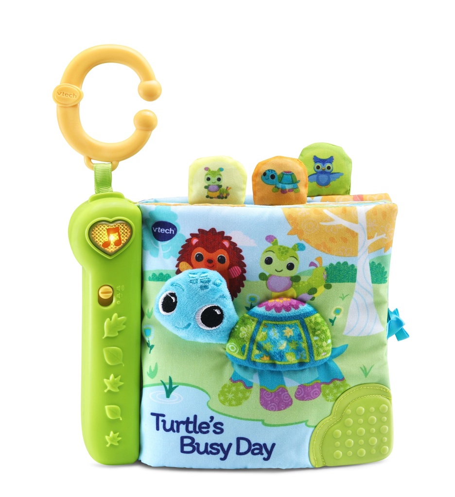 Vtech Turtle'S Busy Day Soft Book with 7 Interactive Pages
