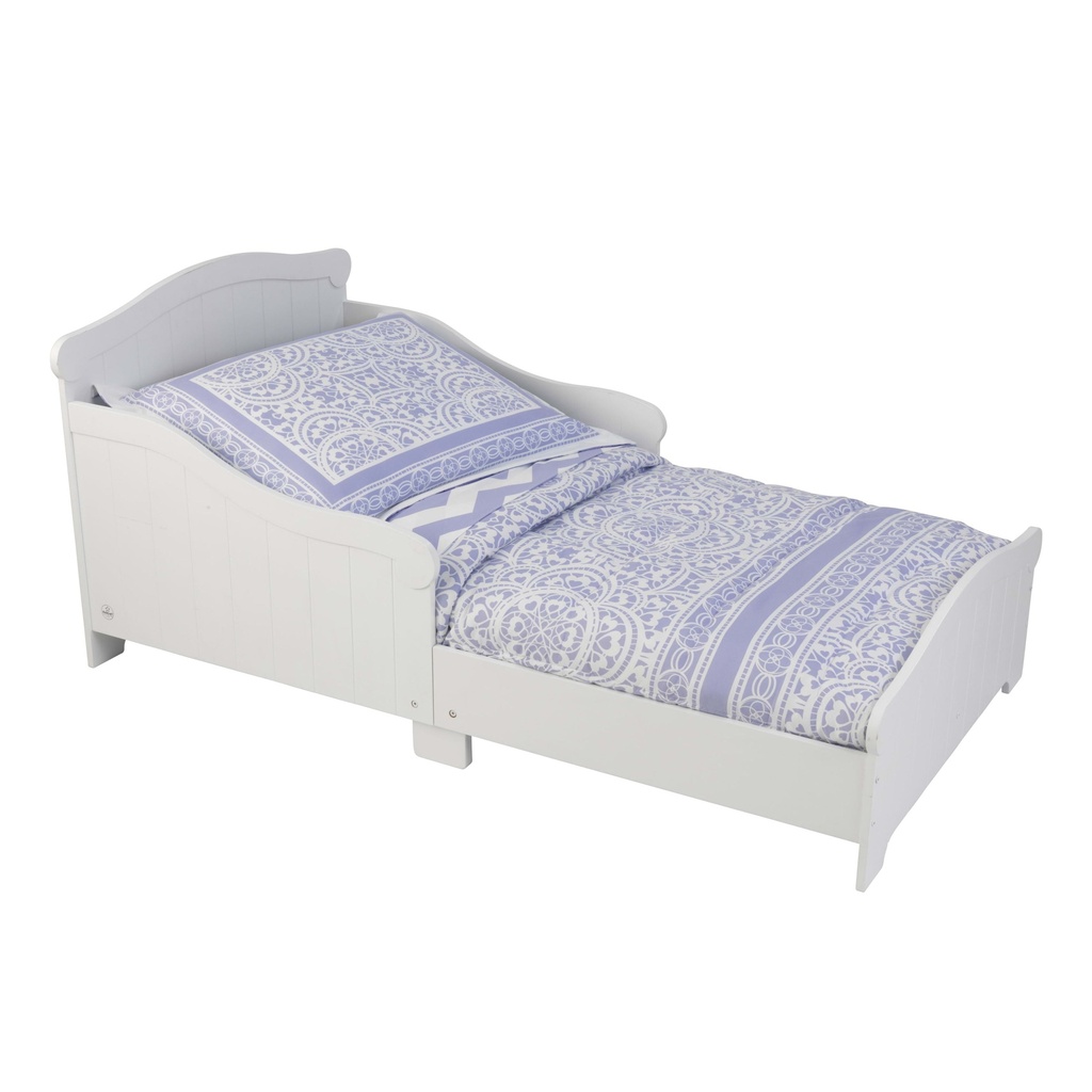 Kidkraft Nantucket Wooden Toddler Bed with Side Rails, White