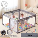 Joypony Extra Large Baby Playpen - Babies and Toddlers Playard and Activity Center (50X50X27 Inch)