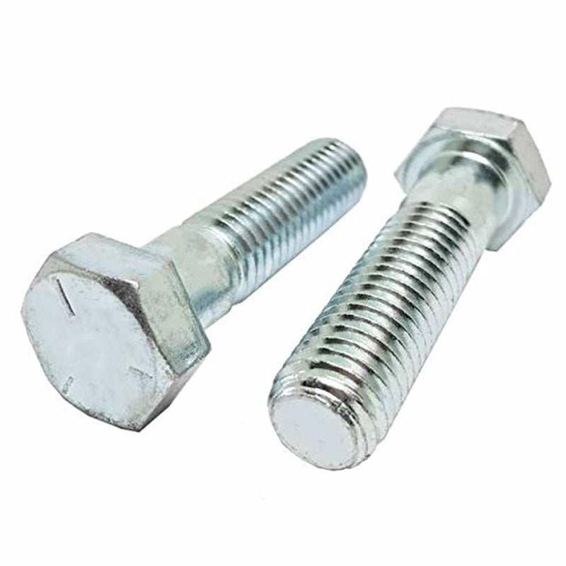 Newport Fasteners 3/8 Inch X 2-1/2 Inch Hex Cap Screw Grade 5 Zinc Plated Steel (Quantity: 100 Pcs) 3/8-16 X 2 1/2 Hex Bolt/Coarse Thread/Partially Threaded 1 Inches of Thread