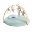 Ingenuity Cozy Spot Reversible Infant Baby Activity Gym & Tummy Time Play Mat with Self Storage