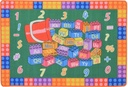 Kids Area Rug Carpet 5X7 Alphabet & Numbers Color & Shape Learning Educational Kids Rugs for Boys Girls Children Nursery Playroom Dcor