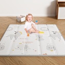 Baby Play Mat, 59"X59" Foldable & Reversable Large Baby Mat, 0.4" Thick Waterproof Foam Play Mat