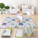 WAYPLUS Baby Play Mat, Extra Large XPE Foam Baby Mat, Waterproof Anti-Slip Reversible Folding Mat Unisex 79" X 59"