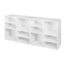 Regency Niche Cubo Modular Storage Shelf with Optional 4 Full and 8 Half Sized Folding Storage Bins