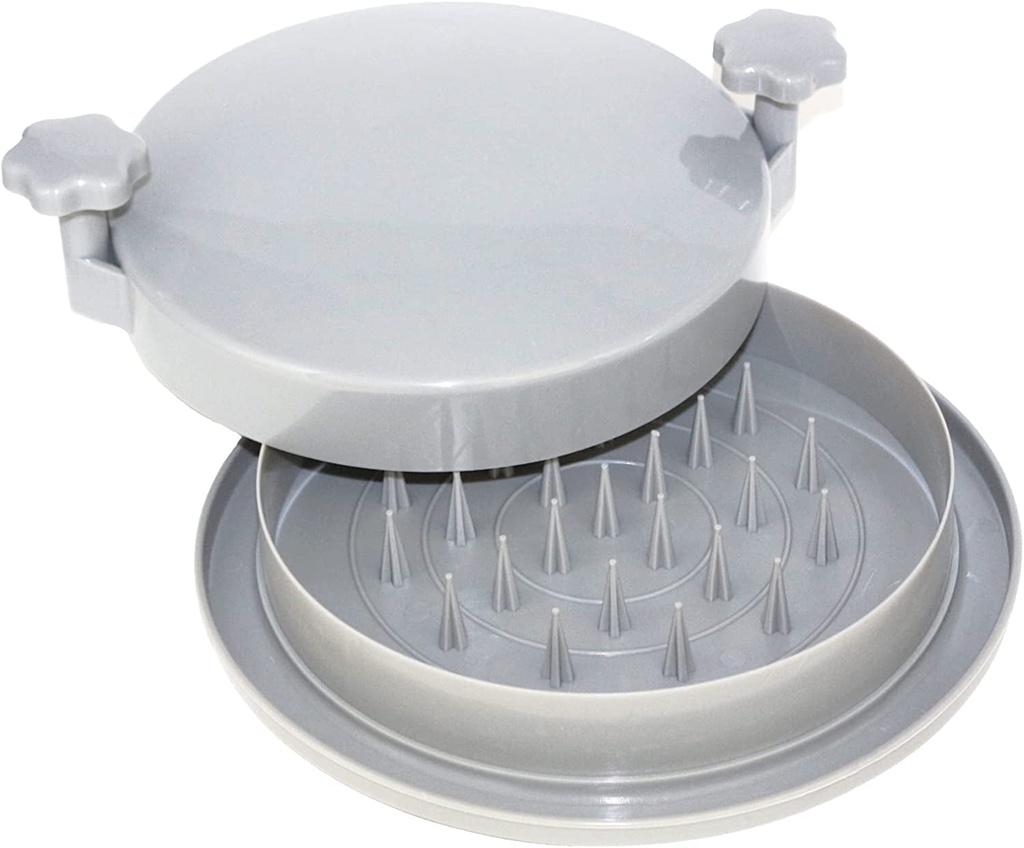 KIBDOS 10.3 in Upgrade Chicken Shredder, Alternative to Bear Claws Meat Shredder, Meat Shredding Tool with Handles and Non-Skid Base Suitable for Pulled Pork, Beef and Chicken (Grey)