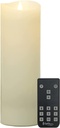 Softflame Flameless Pillar LED Candle 3 X 9" | Ivory | Realistic Moving and Flickering Flame | Remote Control with 2/4/6/8/10/12 Hour Timer Included