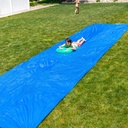 BACKYARD BLAST - 50' x 10' Heavy Duty Waterslide - Includes Rider, Sprinkler, Carrying Bag - Extra Thick to Prevent Tears and Rips - Easy to Assemble