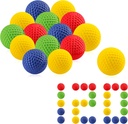Round Rival Ammo Compatible with Nerf Rival 120-Refill Balls Bullets Pack Mix Colors for Nerf Guns Toys Shooting Games