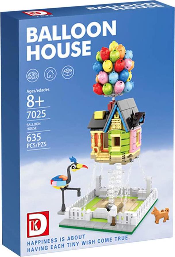 Balloon House Building Kit for Kids ,Creative Building Block Set 635 pcs, Toys for Christmas and Birthday Gifts, Tensegrity Sculptures Building