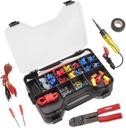 TOPEX 285-Piece Automotive Electrical Repair Kit Gauge Wire Stripper Connectors Assortment Set Multifunctional & Self-Adjusting Automatic Cutting Peeling Pliers Tool