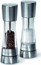 COLE and MASON Derwent Salt and Pepper Grinder Set - Stainless Steel Mills Include Gift Box, Gourmet Precision Mechanisms and Premium Sea Salt and Peppercorns